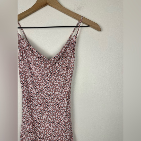 Abercrombie & Fitch Floral Cowl Neck Criss Cross Strappy Dress Women’s XS - Picture 3 of 6